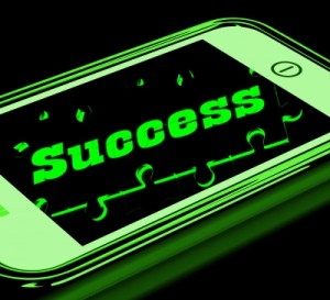 Success on Smartphone Showing Progression
